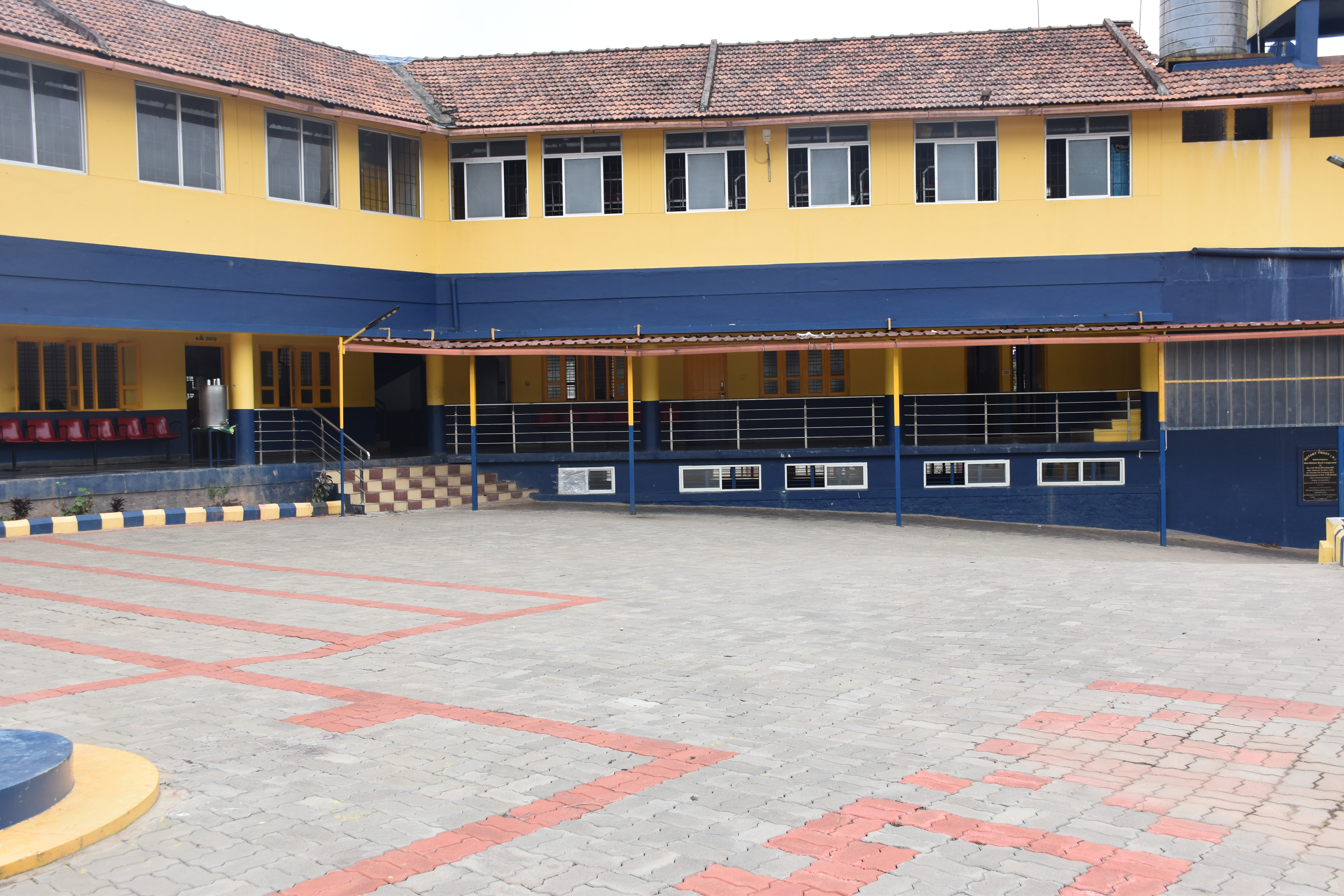 Students participating in cultural activities at N.K. Ganapaiah Rotary School