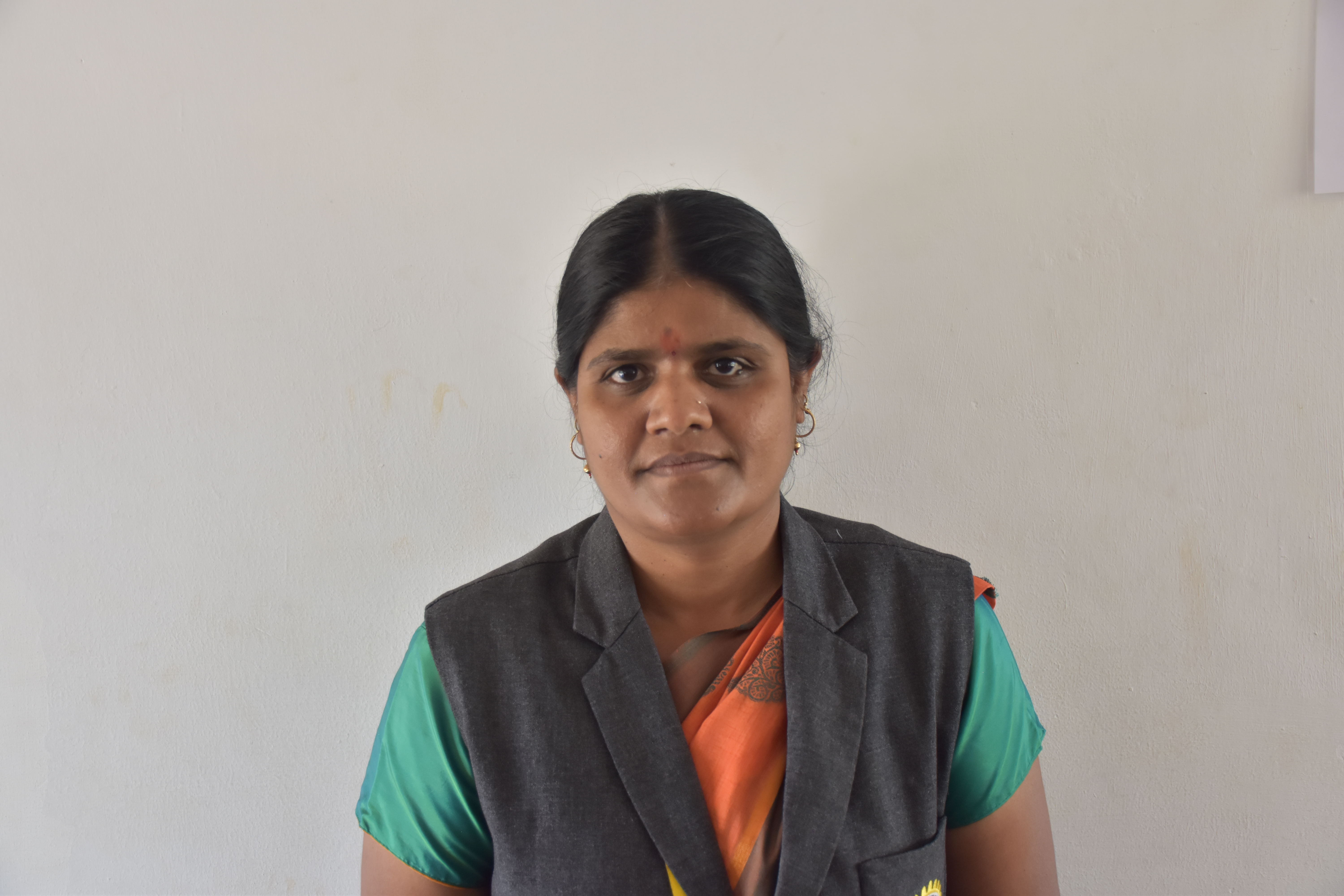 shobha - Assistant Teacher of N.K. Ganapaiah Rotary School Hassan